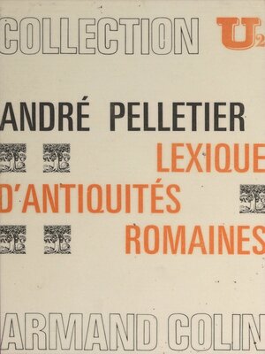 cover image of Lexique d'antiquités romaines